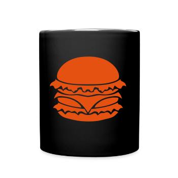 hamburger 404 - Full Colour Mug - black - Front