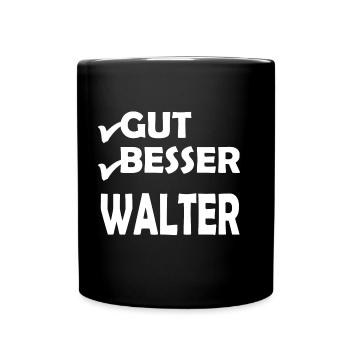 Walter - Tasse einfarbig - Schwarz - Vorne
