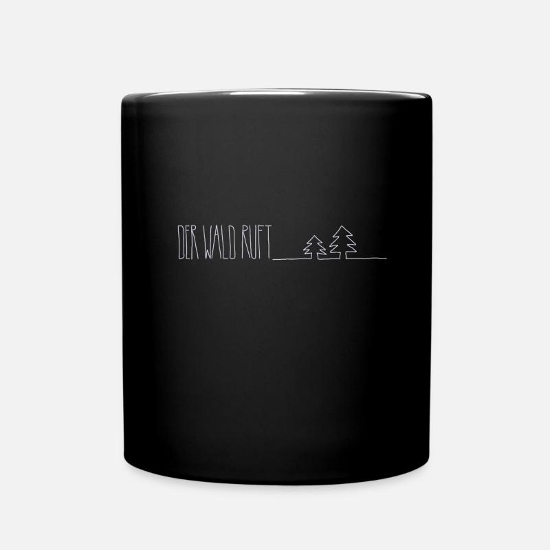 The forest is calling - Full Colour Mug - black
