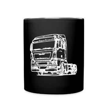 Truck 02 - Full Colour Mug - black - Front