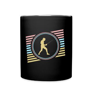 Fechten - Tasse einfarbig - Schwarz - Vorne