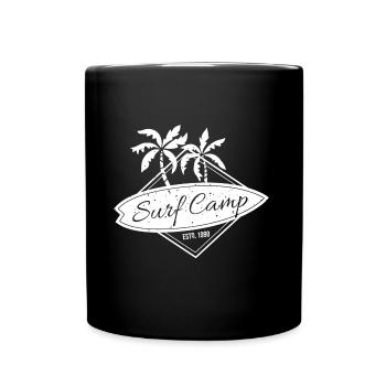 Surfing surfers surfing Hawaii Paradise Camp - Full Colour Mug - black - Front