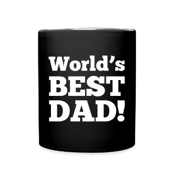 Bester Vater der Welt! - Tasse einfarbig - Schwarz - Vorne