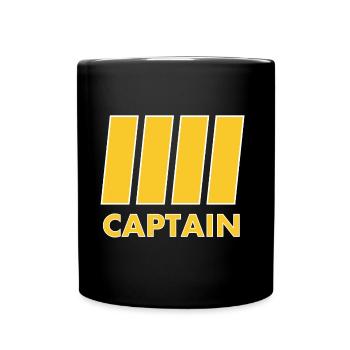 Captain - Full Colour Mug - black - Front