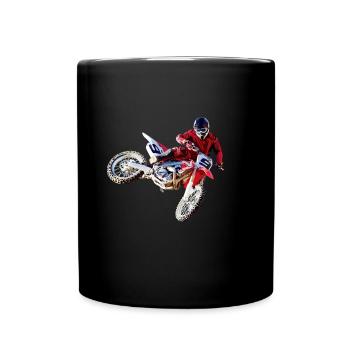 motocross - Mug uni - noir - Devant