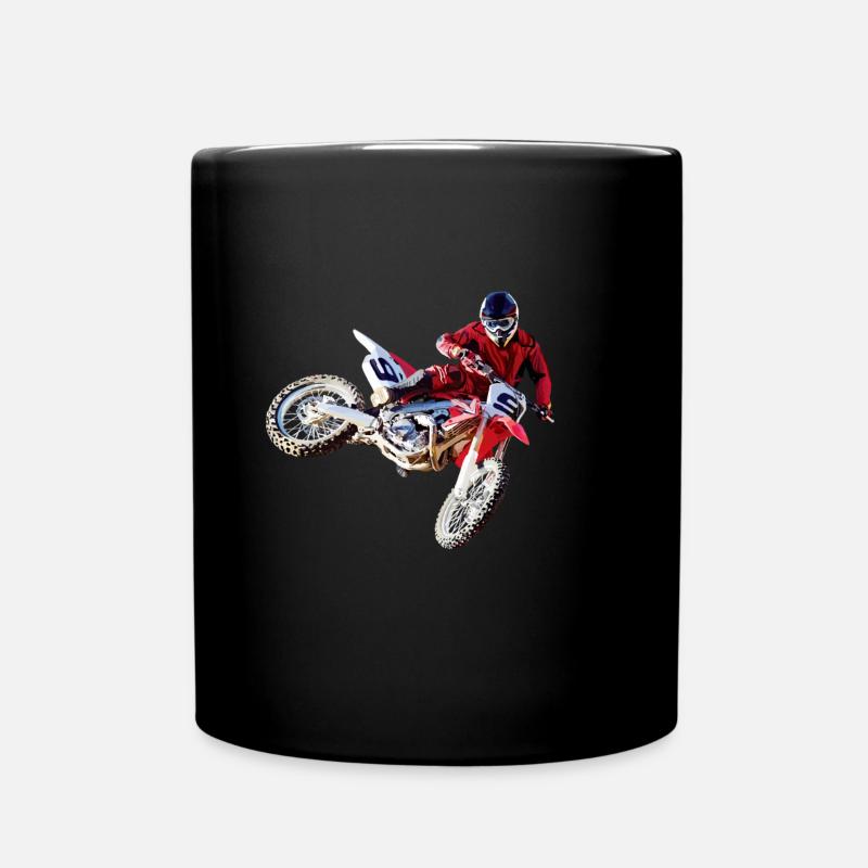 motocross - Mug uni - noir