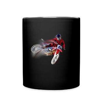 motocross - Mug uni - noir - Devant