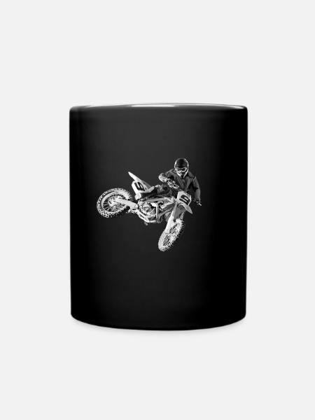 motocross - Mug uni - noir