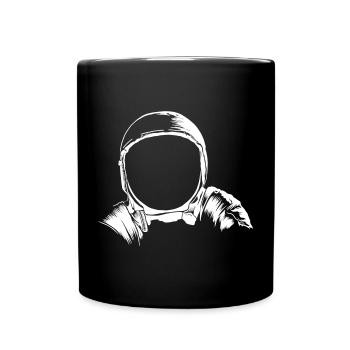 Astronaut helmet - Full Colour Mug - black - Front