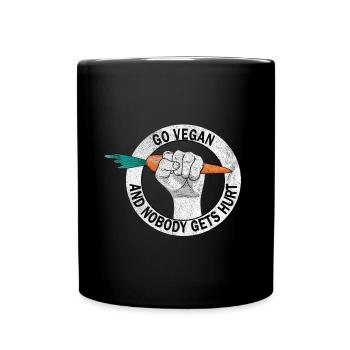Devenir végétalien et personne ne fera de mal au véganisme - Mug uni - noir - Devant