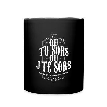 Dikkenek scène culte - Mug uni - noir - Devant