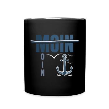 Chemise Moin Moin imprimée en qualité supérieure - Mug uni - noir - Devant
