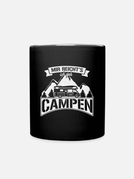 Mir reicht's ich geh CAMPEN Wohnmobil Geschenk - Tasse einfarbig - Schwarz