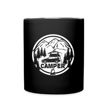 Roof tent CAMPER - Camping roof tents GIFT - Full Colour Mug - black - Front