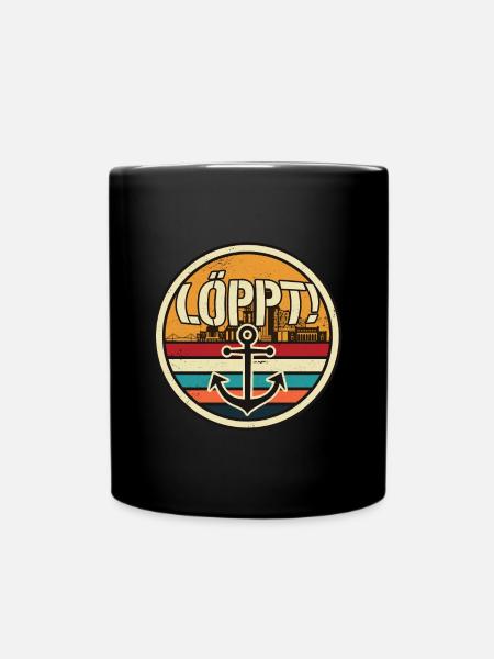 "Löppt" - Norddeutschland Hamburg Norden Küste - Tasse einfarbig - Schwarz