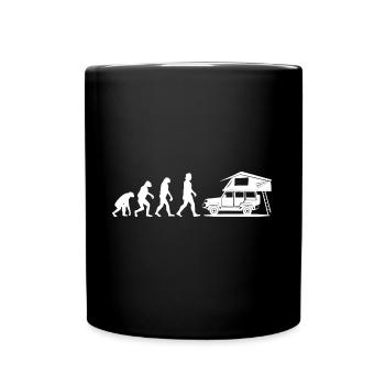 Dachzelt Evolution 4x4 Geschenk - Tasse einfarbig - Schwarz - Vorne