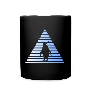 Pinguin - Tasse einfarbig - Schwarz - Vorne