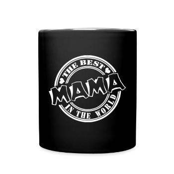 Mère, maman, fête des mères, maman Le meilleur dans le.. (25) - Mug uni - noir - Devant