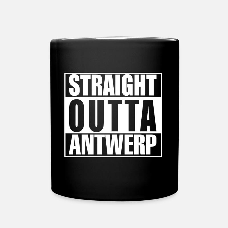 Tout droit sorti d'Anvers - Mug uni - noir