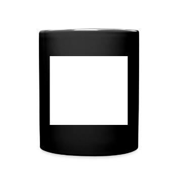 White Background Texture Template Personalize - Full Colour Mug - black - Front
