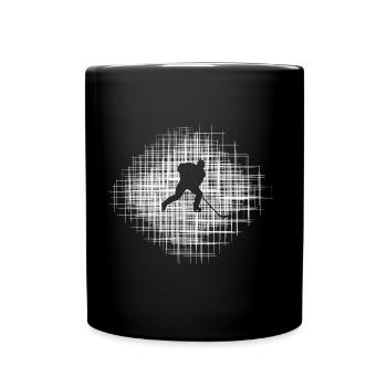 Hockey sur glace - Mug uni - noir - Devant