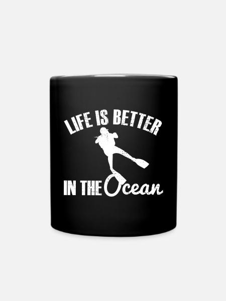 Plongée plongée - Mug uni - noir