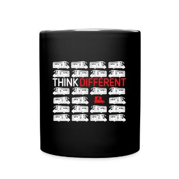 Think Different « Dachzelt Edition » Camper Camping - Mug uni - noir - Devant