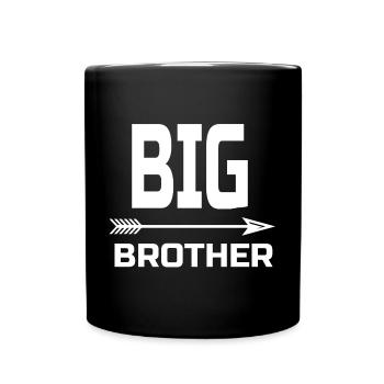 BIG BROTHER WHITE - Full Colour Mug - black - Front