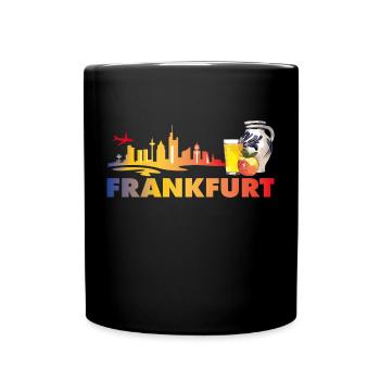 Frankfurt - Tasse einfarbig - Schwarz - Vorne