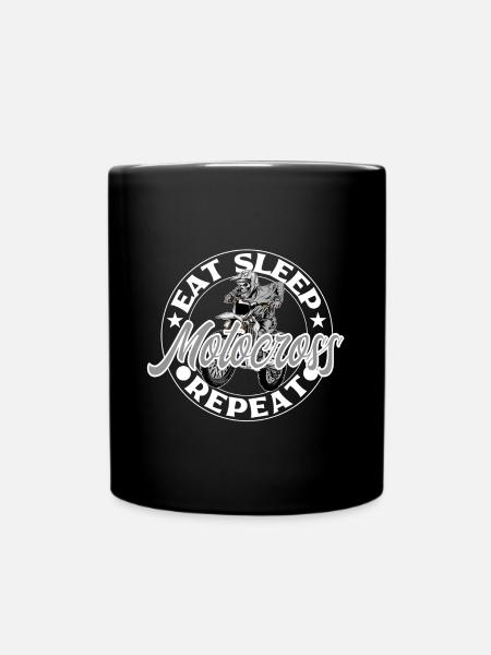 Motocross - Tasse einfarbig - Schwarz