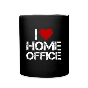 J'adore la tenue de bureau à domicile - Mug uni - noir - Devant