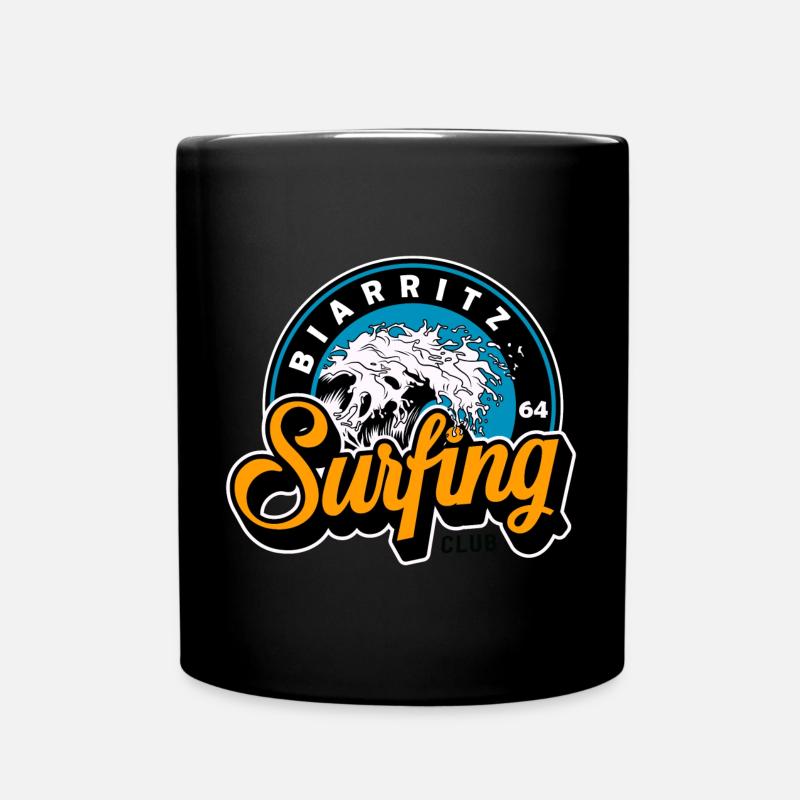 Biarritz Surfing Club 64 - Full Colour Mug - black