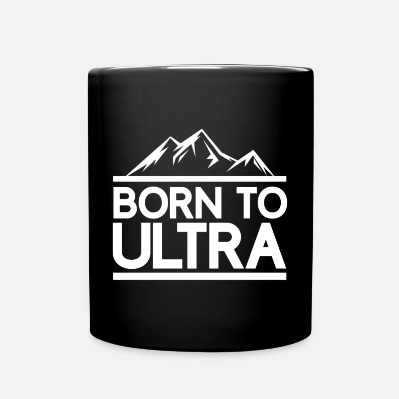 Geboren für Ultra Running - Tasse einfarbig - Schwarz