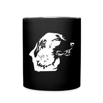 Kangal Kopf "Black Edition" - Tasse einfarbig - Schwarz - Vorne