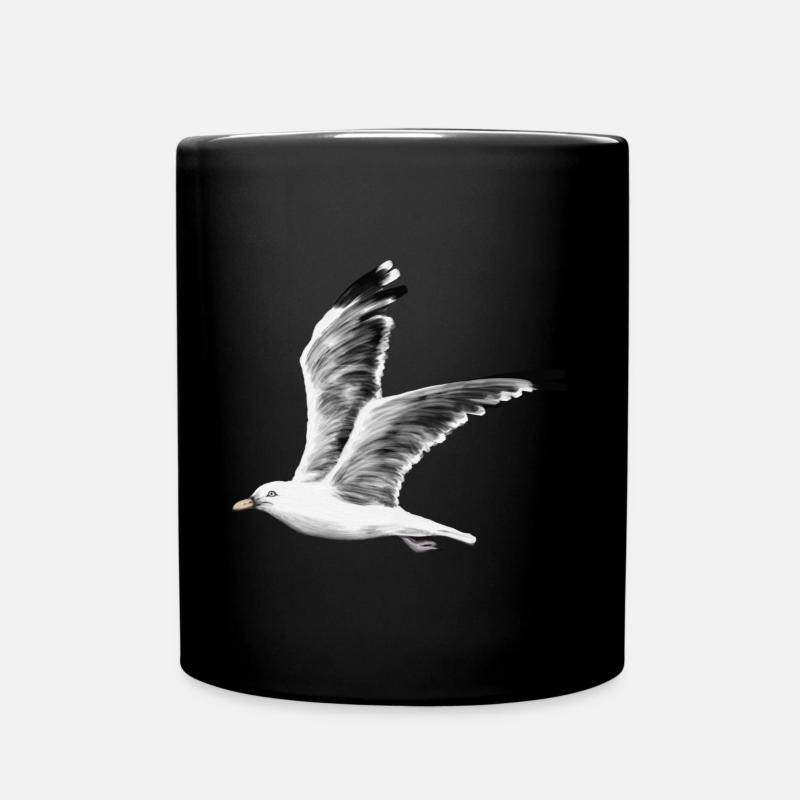 Mouette - Mug uni - noir