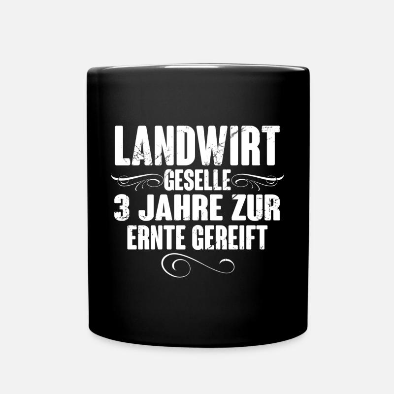 Landwirt Geselle Azubi Gesellenprüfung - Tasse einfarbig - Schwarz