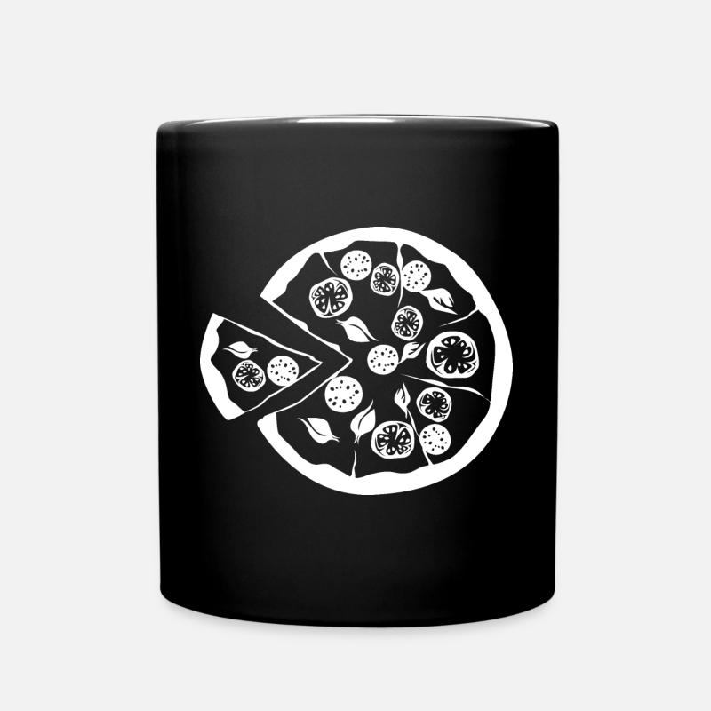 pizza pizzaria Restaurant Bar Essen Illustration - Tasse einfarbig - Schwarz
