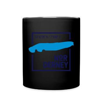 Norderney | Map Minimalist contour - Full Colour Mug - black - Front