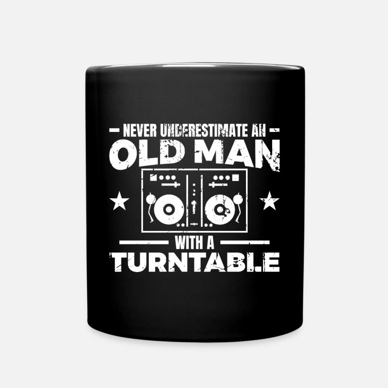 DJ Vater - Tasse einfarbig - Schwarz