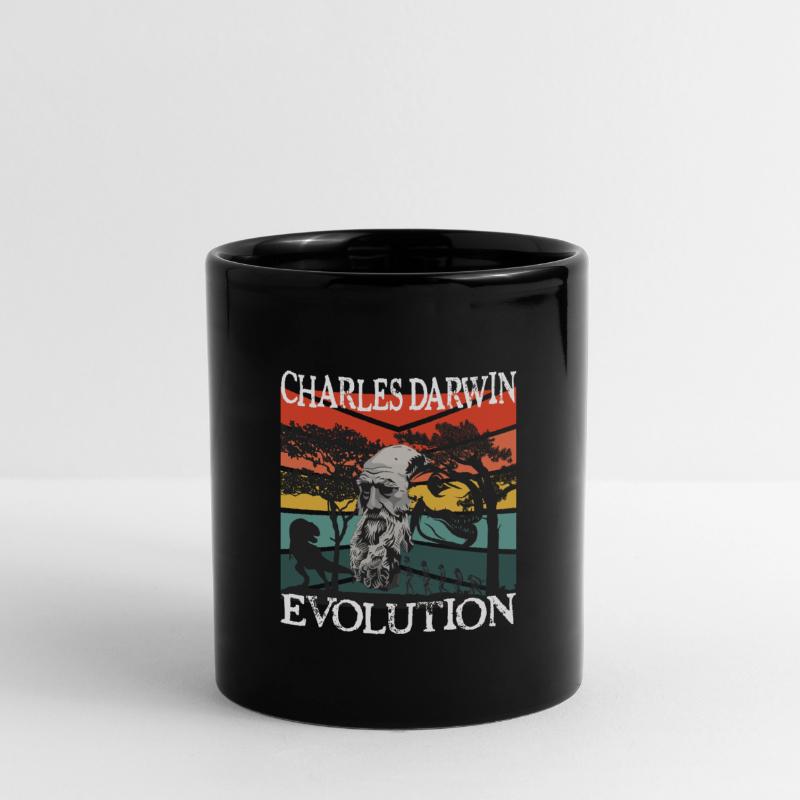 Charles Darwin Evolution textile gift idea Full Colour Mug