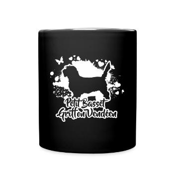 PETIT BASSET GRIFFON VENDEEN race de chien Wilsigns - Mug uni - noir - Devant