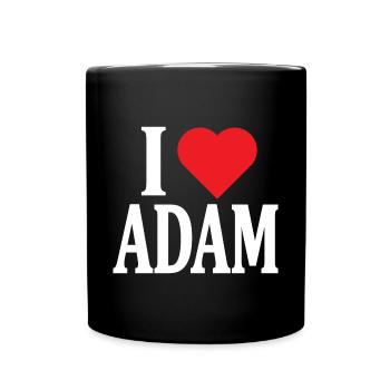 T-shirt J’aime Adam J’aime Adam t-shirt - Mug uni - noir - Devant