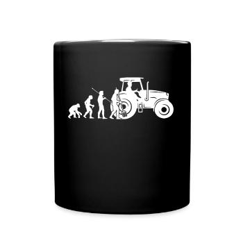 Landwirt Traktor Bauer Trecker Landwirtschaft - Tasse einfarbig - Schwarz - Vorne