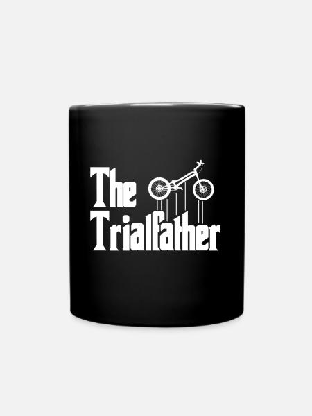 Trial Trials The Trialfather MTB - Full Colour Mug - black