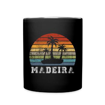 Madère Portugal Vintage Design - Mug uni - noir - Devant
