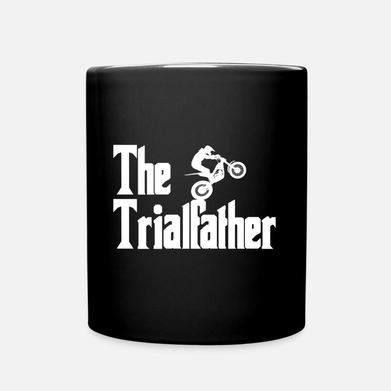 Motorcycle Trial The Trialfather - Full Colour Mug - black