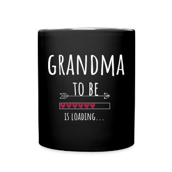Grand-mère Grand-mère Enceinte Cadeau Grand-mère pour être - Mug uni - noir - Devant