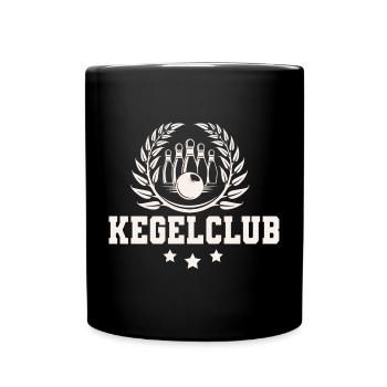 Kegelclub Kegeln - Tasse einfarbig - Schwarz - Vorne