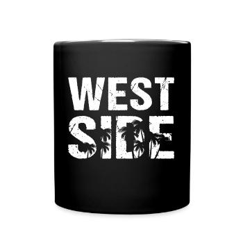 Westside Palmen Kalifornien - Tasse einfarbig - Schwarz - Vorne