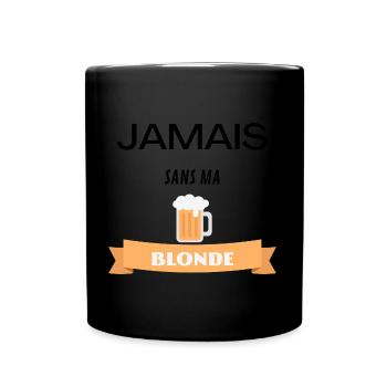 T-shirt humoristique bière humour - Mug uni - noir - Devant